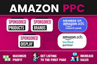 setup, optimize and manage your amazon PPC campaigns and advertising ads