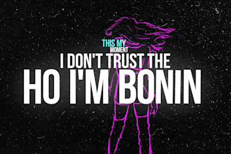 create an animated lyric music video for your song in 24 hours