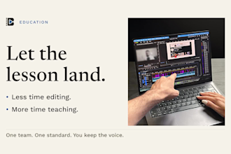 edit your online course or educational video