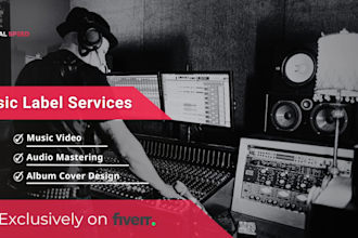 offer music label services, music video, mastering, cover