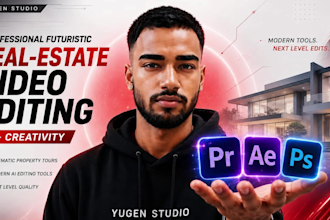 do professional modern realtor real estate video editing