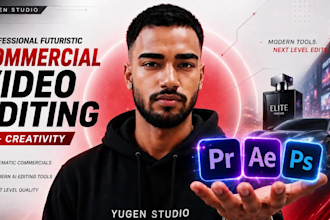 do professional modern commercial video editing