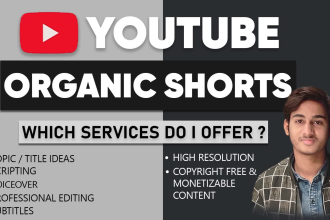 create organic engaging youtube short videos