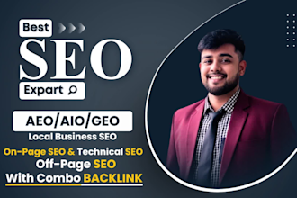 do on page optimization for website and local SEO service with geo, aeo, aio
