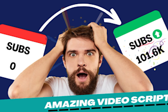 do video script writing for your faceless youtube channel