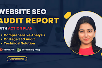 provide complete on page SEO audit and technical audit report for your website