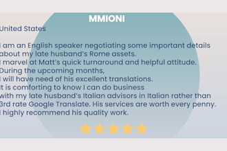 translate marketing content from english to italian or italian to english