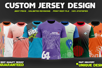 custom jersey design or sublimation design