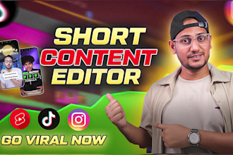 edit tik tok video, instagram reels and youtube shorts with creative caption