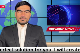record expert breaking news video as a professional spokesperson