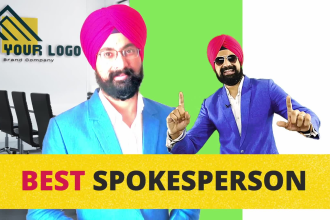 be indian spokesperson on green screen, selfie video actor