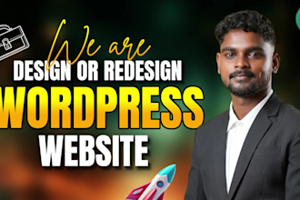 design or redesign wordpress website, blog and landing page