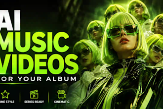 animate a series of ai music videos for your album