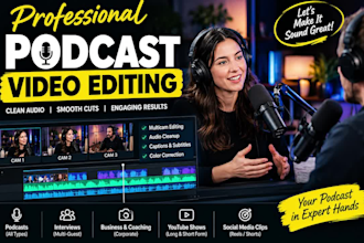 do professional podcast video editing for your podcasts