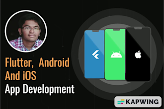 develop ios android flutter react native mobile app development