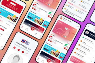 design intuitive mobile app UI UX in figma, app design, prototyping