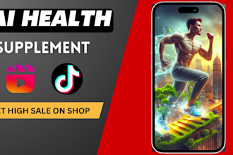 create ai health supplements instagram reels,tiktok