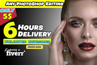 do picture editing, remove object, add object or any photoshop work