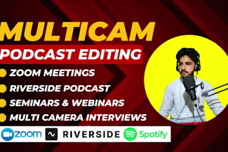 do multicam interviews and riverside podcast video editing