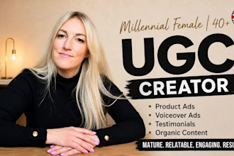 create engaging UK ugc video ads, british female