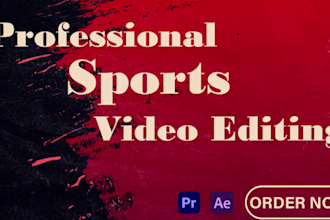 edit sports highlights, sports video editor for fitness, football, nba, cricket