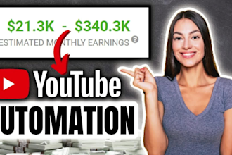 setup youtube automation channel and create top 10 cash cow videos for you