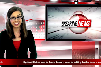 record a breaking news video commercial special