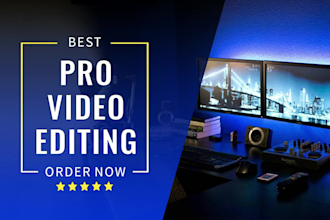 edit travel, youtube video, gaming videos, and vlogs