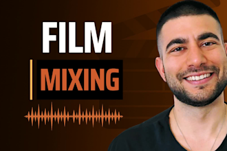 do audio editing and mixing for film stereo or dolby surround 5 1