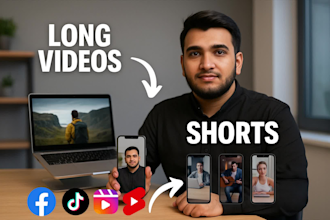 repurpose videos, turn long form content to reels, tiktok, shorts with ai