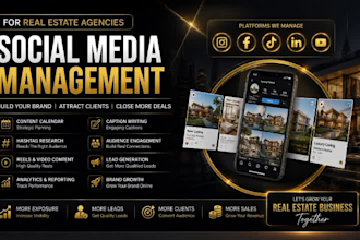 manage social media for real estate agencies to close more deals