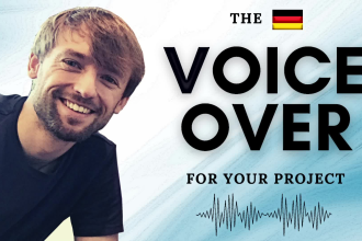 record a professional german voice over in an empathic tone
