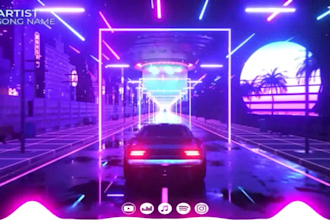 make unique audio react music visualizer