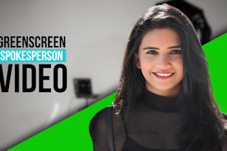 create a female indian spokesperson video in hindi or english