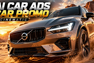 create cinematic ai car promo videos, car commercials and automotive ads