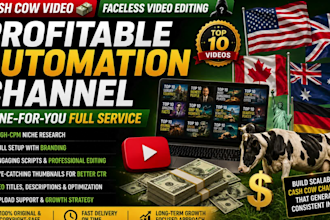 create a profitable youtube automation channel with faceless videos