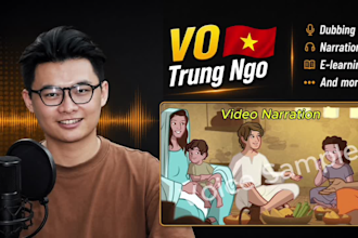record an authentic vietnamese voice over and dubbing