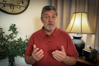 create a senior american male spokesperson video