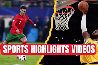 edit your sports highlights video, nba, nfl sports video editor