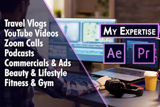 edit your video professionally using premiere pro after effects