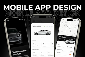design mobile app UI UX in figma for any industry