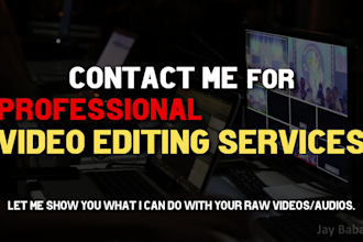 do professional youtube video editing