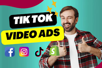 create dropshipping video ads for tiktok or facebook