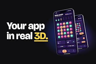 create a 3d app promo video for your ios or android app