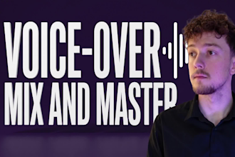 offer audio editing, mixing, and voiceover cleanup services