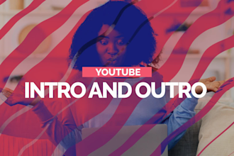create a unique youtube intro and outro,video trailer, promo and logo animation