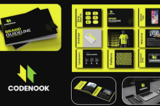 design full branding kit and guidelines logo  brand style guide identity