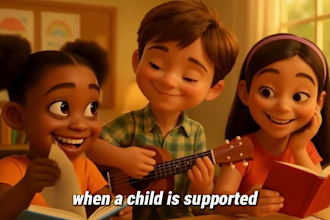 create ai animated kids stories, 3d pixar cartoon style videos, story animation