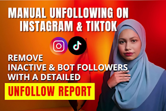 do tiktok and instagram unfollowing and remove bot followers