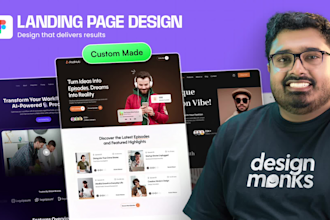 design figma and saas landing page for conversions